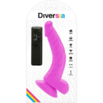DIVERSIA - DILDO REALÍSTICO FLEXIBLE CON VIBRACIÓN LILA 21.5 CM -O- 4.5 CM - Imagen 6
