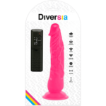 DIVERSIA - DILDO REALÍSTICO FLEXIBLE CON VIBRACIÓN ROSA 21 CM -O- 4.9 CM - Imagen 7