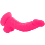 DIVERSIA - DILDO REALÍSTICO FLEXIBLE CON VIBRACIÓN ROSA 21.5 CM -O- 4.5 CM - Imagen 7