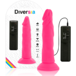 Imagen del artículo erótico DIVERSIA - DILDO REALÍSTICO FLEXIBLE CON VIBRACIÓN ROSA 23 CM -O- 4.3 CM de DIVERSIA en la sección JUGUETES BIENESTAR |Dildos sin Vibración|Dildos para Arneses de Millenial Sexshop.