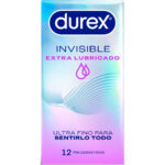 Imagen del artículo erótico DUREX - PRESERVATIVOS INVISIBLE EXTRA LUBRICADO 12 UNIDADES de DUREX CONDOMS en la sección PRESERVATIVOS |Sensitivos de Millenial Sexshop.