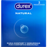 Imagen del artículo erótico DUREX - PRESERVATIVOS NATURAL 3 UNIDADES de DUREX CONDOMS en la sección PRESERVATIVOS |Normales de Millenial Sexshop.