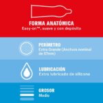 DUREX - PRESERVATIVOS SENSITIVO EXTRA LARGO XL 10 UNIDADES - Imagen 2