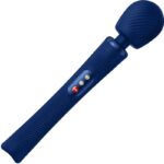 Imagen del artículo erótico FUN FACTORY - VIM WAND RUMBLE VIBRADOR RECARGABLE SILICONA AZUL MEDIANOCHE de FUN FACTORY en la sección JUGUETES BIENESTAR |Vibradores|Vibrador WAND de Millenial Sexshop.