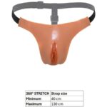 HIDDEN DESIRE - ALTER EGO TANGA VAGINA ABIERTA AJUSTABLE NATURAL - Imagen 5