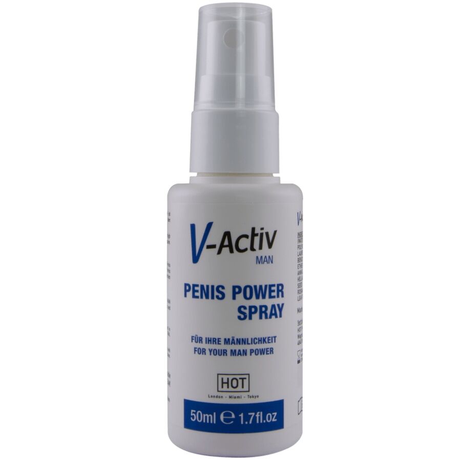 HOT - V-ACTIV PENIS POWER SPRAY PARA HOMBRE 50 ML-MillenialSexshop-HOT Imagen del artículo erótico HOT - V-ACTIV PENIS POWER SPRAY PARA HOMBRE 50 ML de HOT en la sección DROGUERÍA |Estimulantes para Ellos|Aumento Erección de Millenial Sexshop.