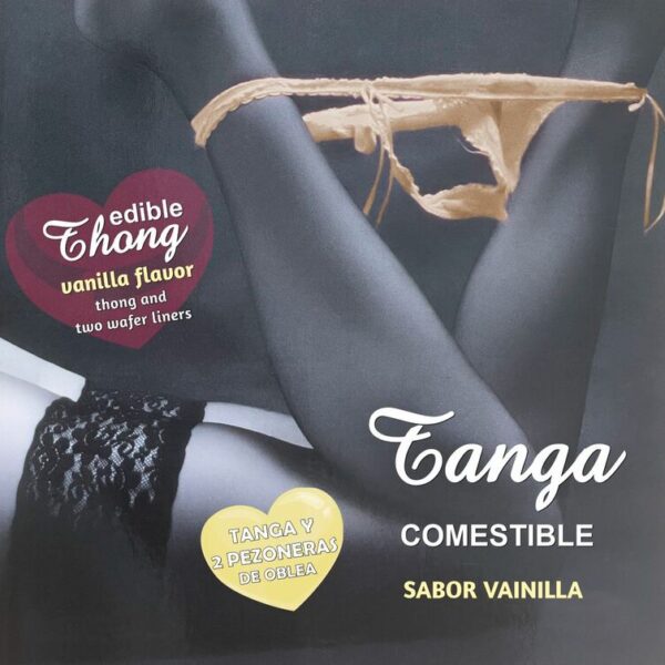 Imagen del artículo erótico HOTFLOWERS - TANGA WAFER Y 2 PEZONES NIÑA SABOR VAINILLA /es/pt/es/fr/it/ de HOTFLOWERS en la sección MODA & LENCERÍA|Lencería comestible de Millenial Sexshop.