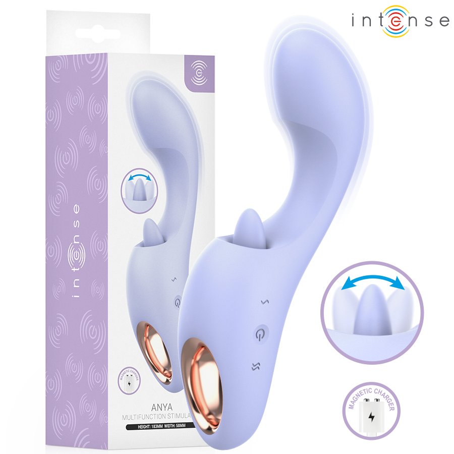 Imagen del artículo erótico INTENSE - ANYA ESTIMULADOR MULTIFUNCIÓN CON VIBRACIÓN Y MOVIMIENTO de INTENSE HIGH TECH en la sección JUGUETES BIENESTAR |Vibradores|Vibradores HI-TECH de Millenial Sexshop.