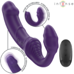 Imagen del artículo erótico INTENSE - JILL VIBRADOR DOBLE 20 CM VIOLETA CONTROL REMOTO de INTENSE REMOTE CONTROL en la sección JUGUETES BIENESTAR |Vibradores|Vibradores Punto G de Millenial Sexshop.
