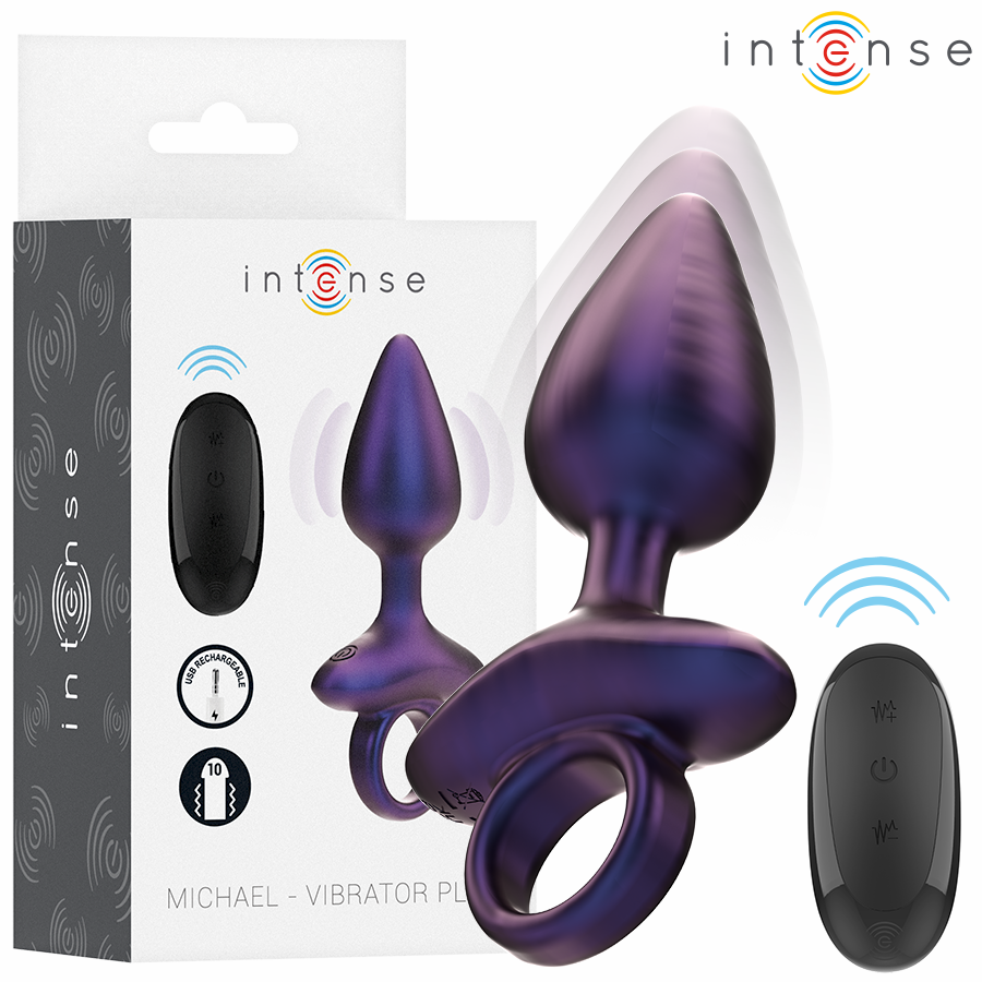 INTENSE - MICHAEL PLUG ANAL VIBRADOR MODELO 2 CONTROL REMOTO-MillenialSexshop-INTENSE ANAL TOYS Imagen del artículo erótico INTENSE - MICHAEL PLUG ANAL VIBRADOR MODELO 2 CONTROL REMOTO de INTENSE ANAL TOYS en la sección JUGUETES BIENESTAR |Anal|Plugs Anales de Millenial Sexshop.