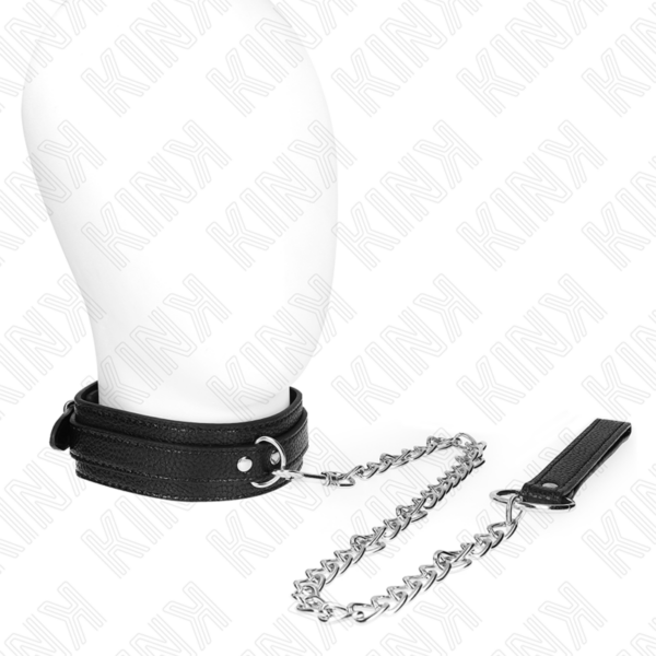 Imagen del artículo erótico KINK - COLLAR CON CORREA 65 CM PATRÓN DE SERPIENTE de KINK COLLAR & GAG en la sección BDSM & BONDAGE |Bondage|Collares de Millenial Sexshop.