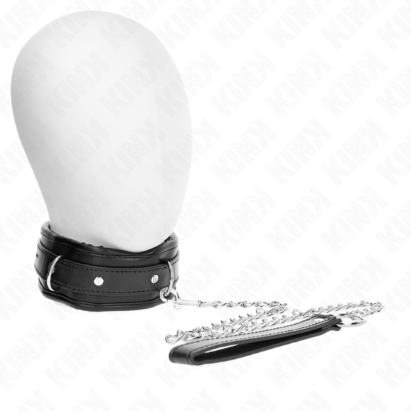 Imagen del artículo erótico KINK - COLLAR CON CORREA 65 CM PESADO MODELO 1 AJUSTABLE 36.5-50 CM de KINK COLLAR & GAG en la sección BDSM & BONDAGE |Bondage|Collares de Millenial Sexshop.