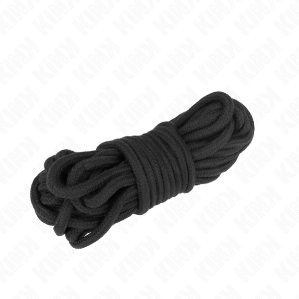 Imagen del artículo erótico KINK - CUERDA DE ALGODÓN 5 METROS NEGRO de KINK ROPE ARTS en la sección BDSM & BONDAGE |Bondage|Cuerdas de Millenial Sexshop.