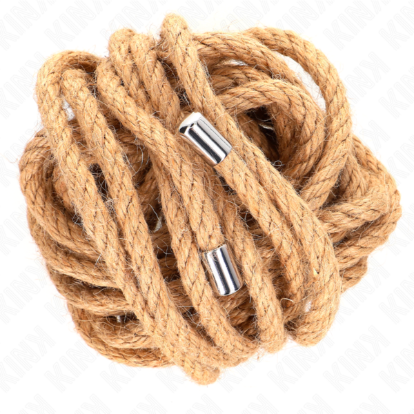 Imagen del artículo erótico KINK - CUERDA DE CÁÑAMO 5 METROS CON CABEZA DE METAL de KINK ROPE ARTS en la sección BDSM & BONDAGE |Bondage|Cuerdas de Millenial Sexshop.