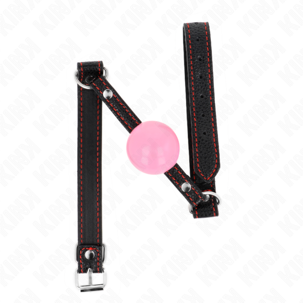 Imagen del artículo erótico KINK - MORDAZA DE BOLA 4 CM DE ORO ROSA 60 x 2 CM de KINK COLLAR & GAG en la sección BDSM & BONDAGE |Bondage|Mordazas de Millenial Sexshop.