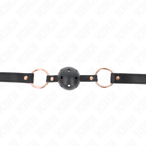 Imagen del artículo erótico KINK - MORDAZA DE BOLA 4 CM DE TPE PREMIUM 60 x 2 CM de KINK COLLAR & GAG en la sección BDSM & BONDAGE |Bondage|Mordazas de Millenial Sexshop.