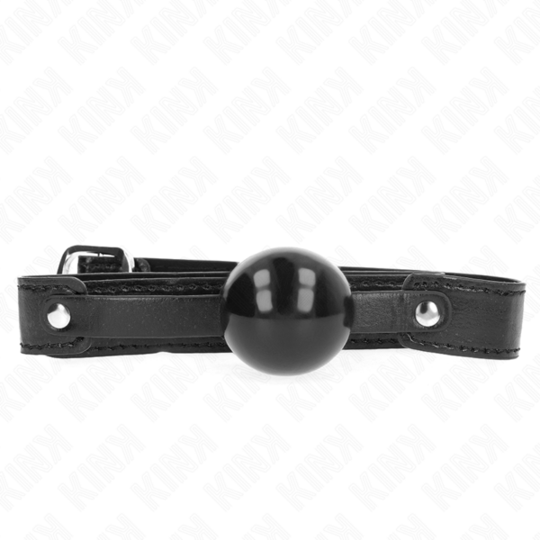 Imagen del artículo erótico KINK - MORDAZA DE BOLA 4 CM SUAVE DE TPE MODELO 2 65 x 2.5 CM de KINK COLLAR & GAG en la sección BDSM & BONDAGE |Bondage|Mordazas de Millenial Sexshop.