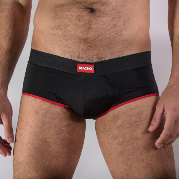 Imagen del artículo erótico MACHO - MS24R CALZONCILLO BRIEF DARK ROJO XL de MACHO UNDERWEAR en la sección MODA & LENCERÍA|Lencería Hombre|Slips de Millenial Sexshop.