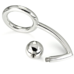 METAL HARD - COCK RING ANILLO CON GANCHO INTRUDER ANAL 45MM - Imagen 2