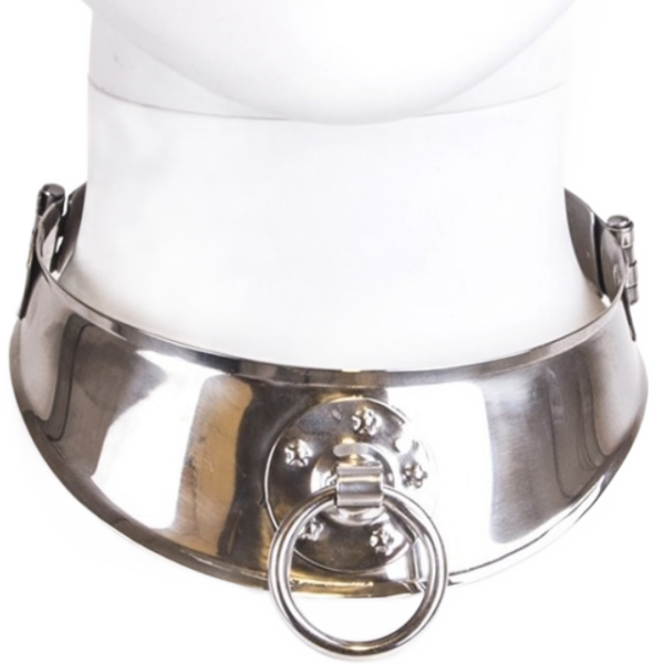 Imagen del artículo erótico METAL HARD - COLLAR RESTRINGIDOR CON ANILLA de METAL HARD en la sección BDSM & BONDAGE |Bondage|Collares de Millenial Sexshop.