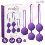 Imagen del artículo erótico MORESSA - OSIAN SET Osian One; 51 Gr / Osian Two; 101 Gr / Osian Three 85 gr PREMIUM SILICONA LILA de MORESSA en la sección JUGUETES BIENESTAR |Juguetes para Mujeres|Bolas Chinas|Bolas Silicona de Millenial Sexshop.