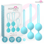 Imagen del artículo erótico MORESSA - OSIAN SET Osian One; 51 Gr / Osian Two; 101 Gr / Osian Three 85 gr PREMIUM SILICONA TURQUESA de MORESSA en la sección JUGUETES BIENESTAR |Juguetes para Mujeres|Bolas Chinas|Bolas Silicona de Millenial Sexshop.