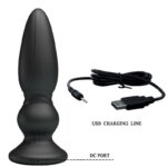 MR PLAY - VIBRADOR POTENTE CONTROL REMOTO ANAL PLUG NEGRO - Imagen 6
