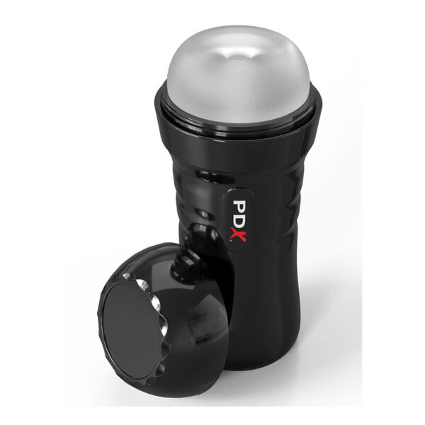 Imagen del artículo erótico PDX EXTREME - SLIDE & GLIDE MASTURBADOR AUTOLUBRICANTE TRANSPARENTE de PDX EXTREME en la sección JUGUETES BIENESTAR |Juguetes para Hombres|Masturbador Automático de Millenial Sexshop.