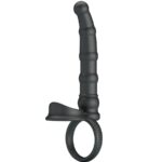 Imagen del artículo erótico PRETTY LOVE - TATUM ANILLO VIBRADOR PENE CON PLUG 10 VIBRACIONES NEGRO de PRETTY LOVE en la sección JUGUETES BIENESTAR |Juguetes para Hombres|Accesorios para el pene|Anillos Pene|Anillos para Doble Penetración de Millenial Sexshop.