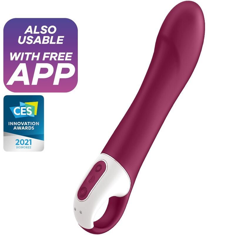 SATISFYER - BIG HEAT VIBRADOR PUNTO G-MillenialSexshop-SATISFYER VIBRATOR Imagen del artículo erótico SATISFYER - BIG HEAT VIBRADOR PUNTO G de SATISFYER VIBRATOR en la sección JUGUETES BIENESTAR |Vibradores|Vibradores HI-TECH de Millenial Sexshop.