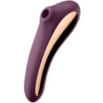 Imagen del artículo erótico SATISFYER - DUAL KISS ESTIMULADOR CLITORIS PURPURA de SATISFYER AIR PULSE en la sección JUGUETES BIENESTAR |Juguetes para Mujeres|Estimuladores|Succionadores sin vibración de Millenial Sexshop.