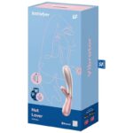 SATISFYER - HOT LOVER VIBRADOR ROSA & BEIGE - Imagen 4
