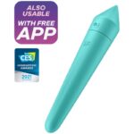 Imagen del artículo erótico SATISFYER - ULTRA POWER BULLET 8 BALA VIBRADORA TURQUESA de SATISFYER CONNECT en la sección JUGUETES BIENESTAR |Vibradores|Vibradores con APP de Millenial Sexshop.