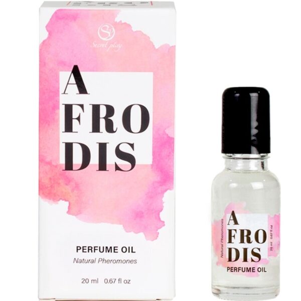 Imagen del artículo erótico SECRETPLAY - AFRODIS PERFUME EN ACEITE FEROMONAS MUJER 20 ML de SECRETPLAY COSMETIC en la sección DROGUERÍA |Perfumes de Millenial Sexshop.