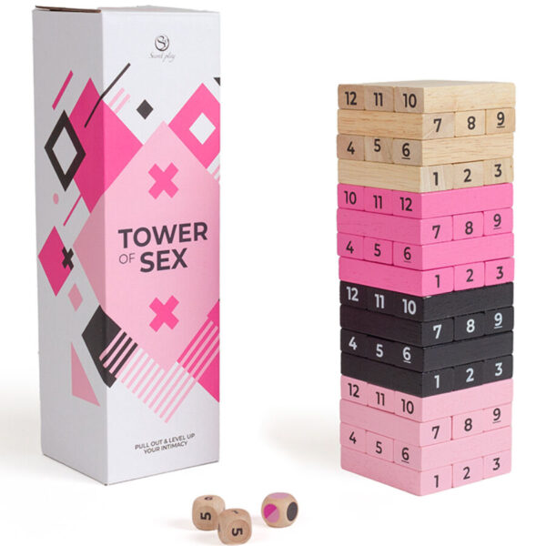 Imagen del artículo erótico SECRETPLAY - JUEGO DE MADERA TOWER OF SEX de SECRETPLAY 100% GAMES en la sección JUEGOS |Juegos de mesa de Millenial Sexshop.