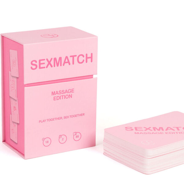 Imagen del artículo erótico SECRETPLAY - JUEGO SEXMATCH MASSAGE EDITION de SECRETPLAY 100% GAMES en la sección JUEGOS |Juegos de cartas de Millenial Sexshop.