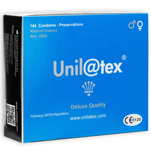 Imagen del artículo erótico UNILATEX - PRESERVATIVOS  NATURALES 144 UDS de UNILATEX en la sección PRESERVATIVOS |Normales de Millenial Sexshop.